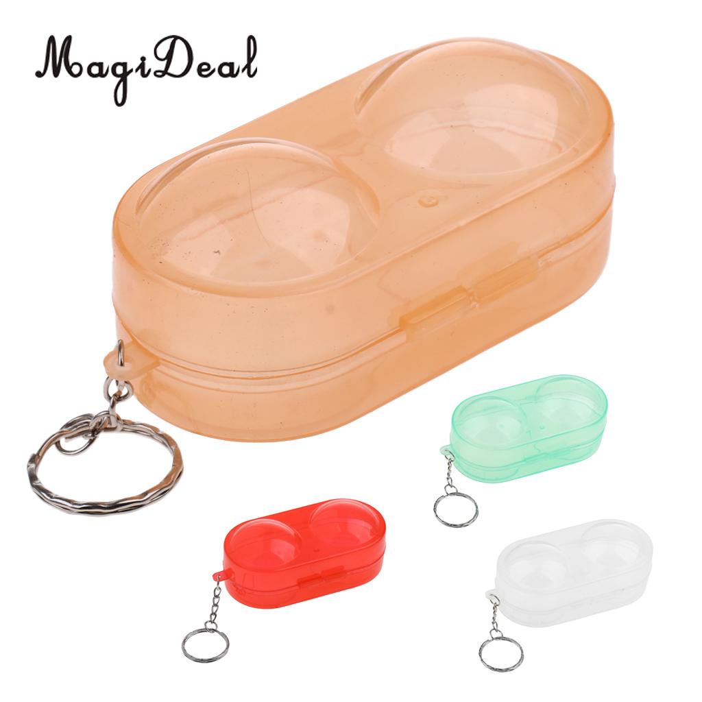 MagiDeal Plastic Table Tennis Ball Container Box Ping Pong Ball Storage Carry Case Hold up to 2 Balls 4 Colors