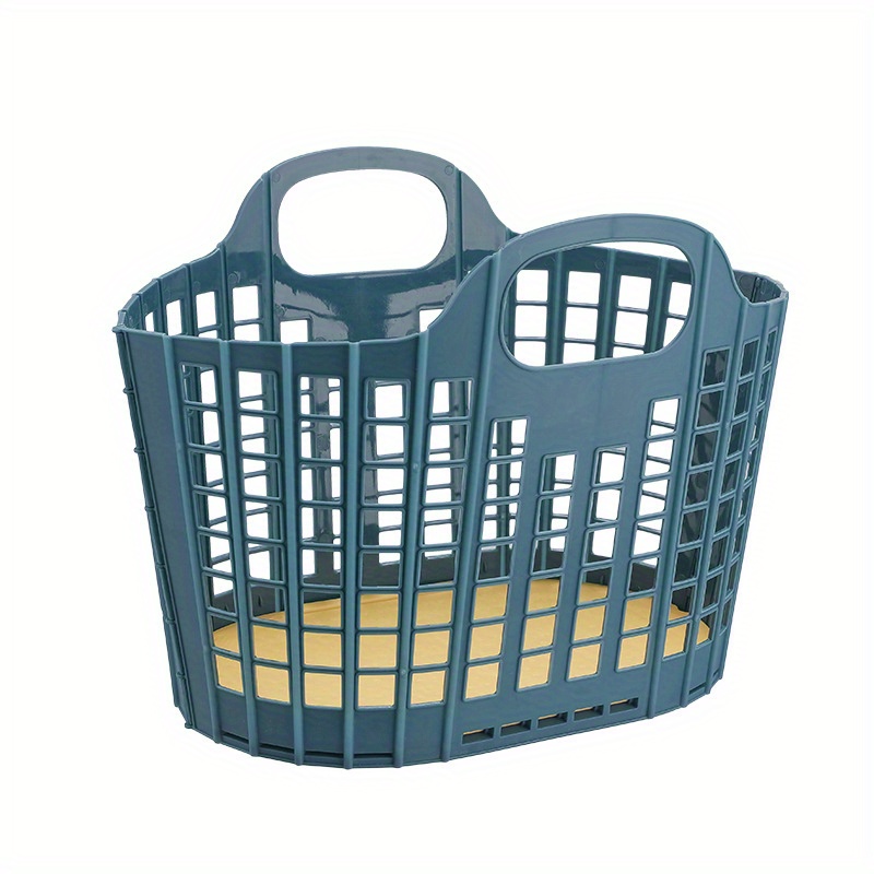 Moderne opvouwbare wasmand Draagbare vuile klerenorganizer met hoge capaciteit Duurzame wasmand voor thuisbadkamer: Blauw