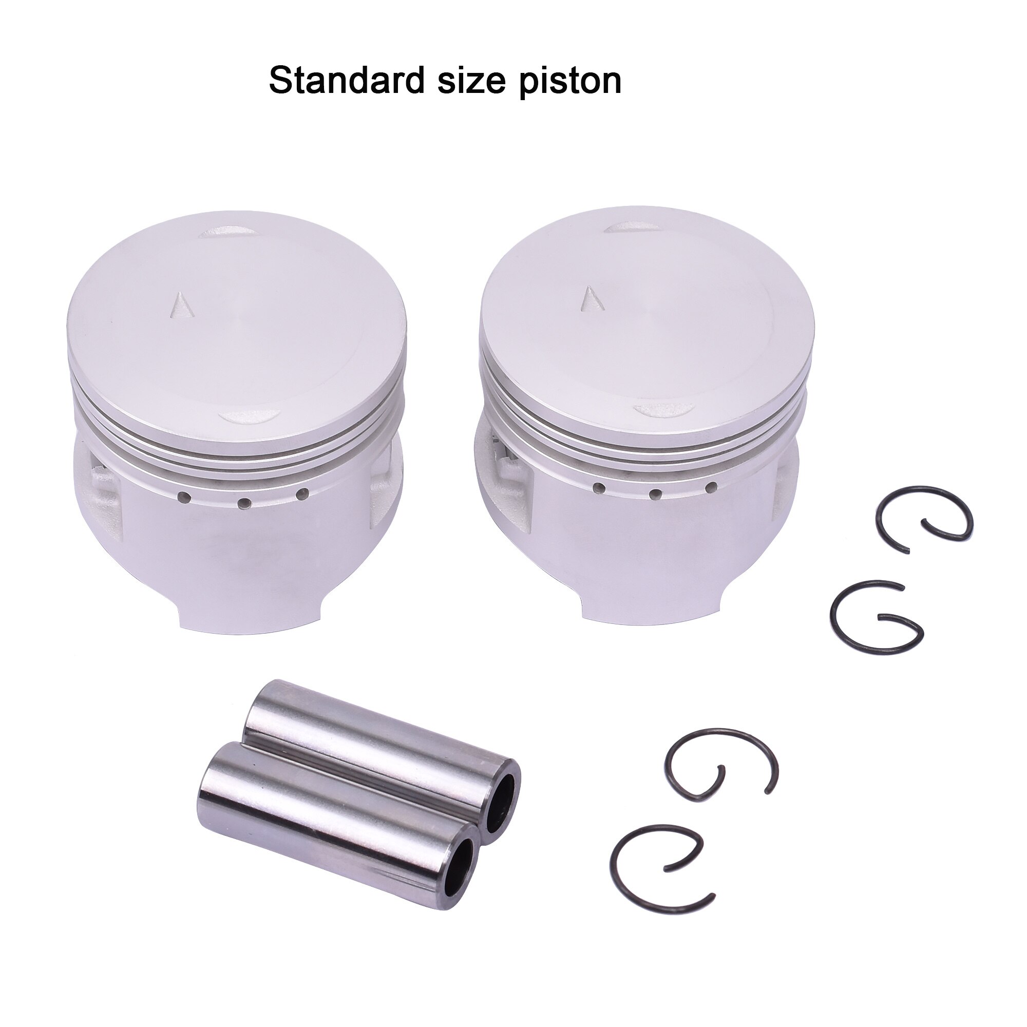 2pc 49mm 49.25mm 49.5mm 49.75mm 50mm STD +25 +50 +75 +100 125cc Motorcycle Piston Rings Kit For YAMAHA XV250 XV 250 XC125 XC 125: 2pcs STD Piston