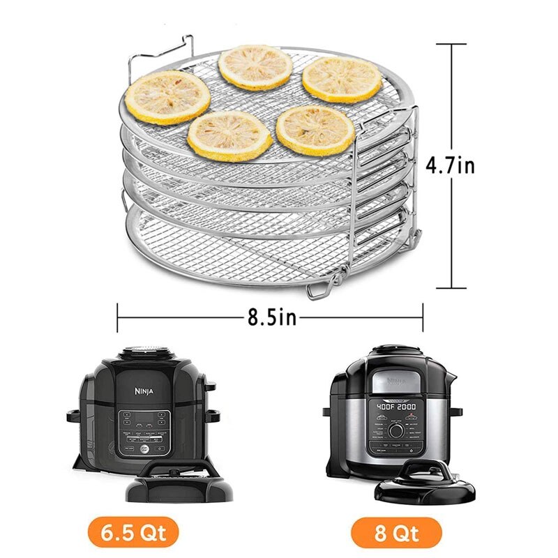Pressure Cooker Parts Dehydrator Rack Stainless Steel Stand Spare Replacement Parts For Ninja Foodi Air Fryer 6.5 Quart 8 Quart