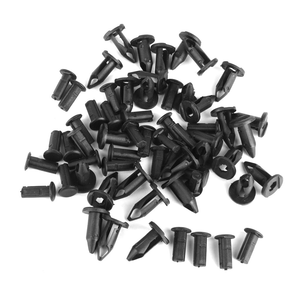 30x Plastic Retainers Fasteners Clip For Mercedes W124 R129 W140 W202 Black