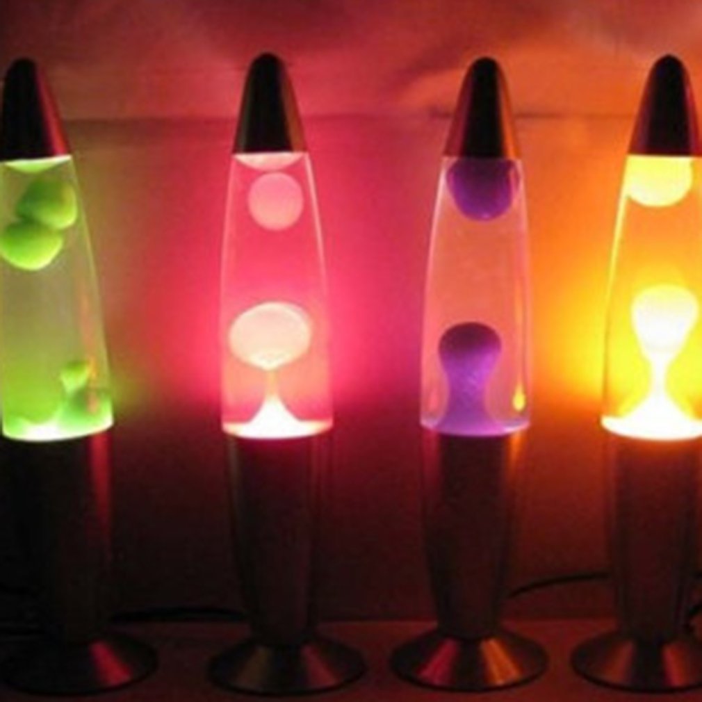 Cute Metal Base Lava Lamp Wax Volcano Style Night Light Jellyfish Nightlight Glare Incandescent Lava Lighting Lamps