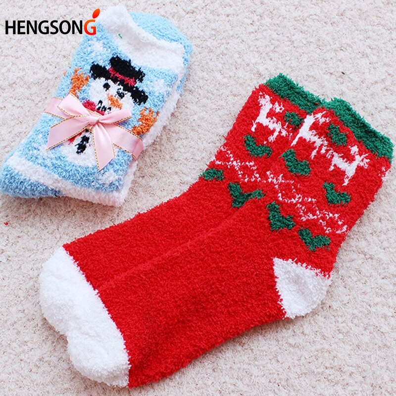 1 Pair Warm Soft Women Socks Winter Spring Christmas Woolen Socks Running Tennis Yoga Sports Socks For Girls Ladies DP968188