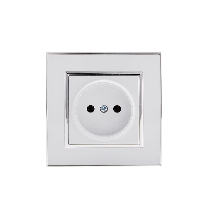 Eu Standaard Stekker Socket Witte Kleur Socket Zonder Aarde Socket 10A 250V Legrand Schneider Livolo: Default Title