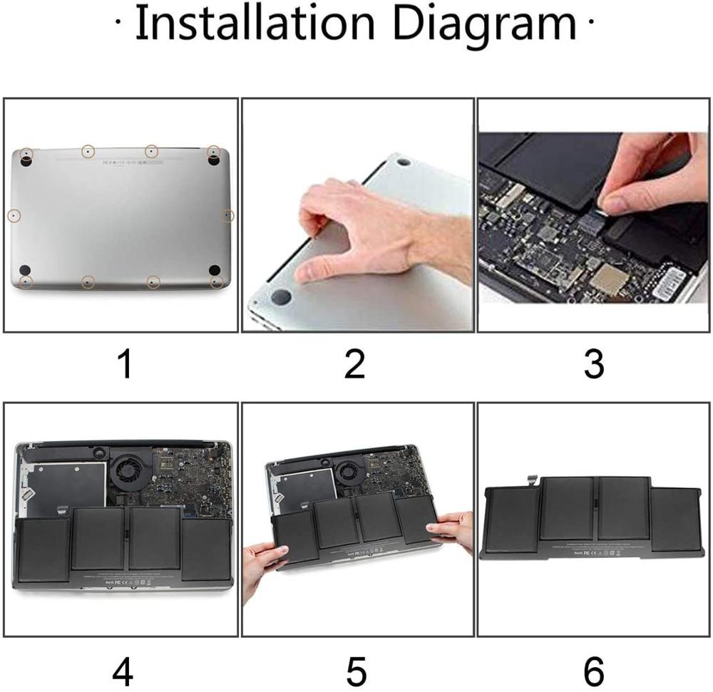 7,6 V 7150mAh A1496 Original Neue Batterie Für Für Apple MacBook Air 13 "A1466 A1496 MD760LL/EINE MD761CH/A