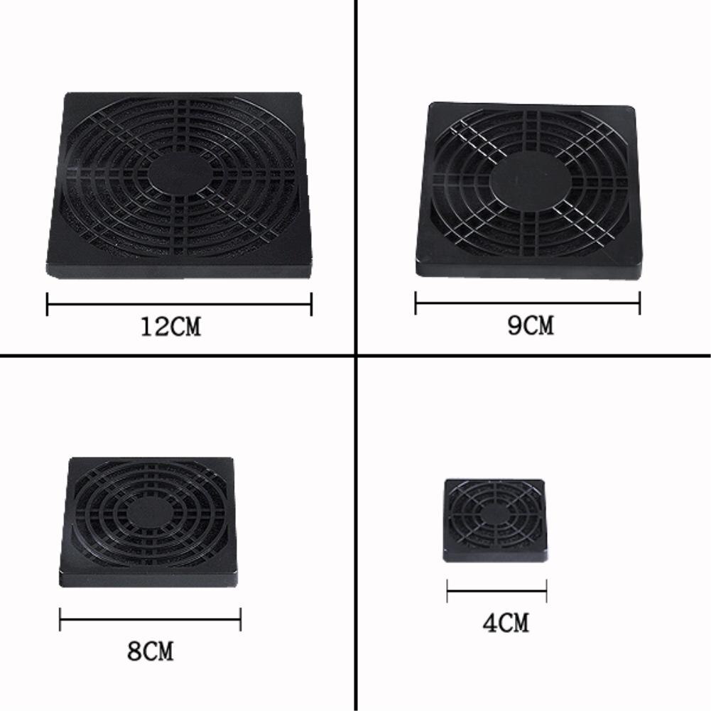40mm 80mm 90mm 120mm stk computer blæser støvdæksel 3 in 1 støvtæt svamp filter mesh computer blæser dørslag støvnet