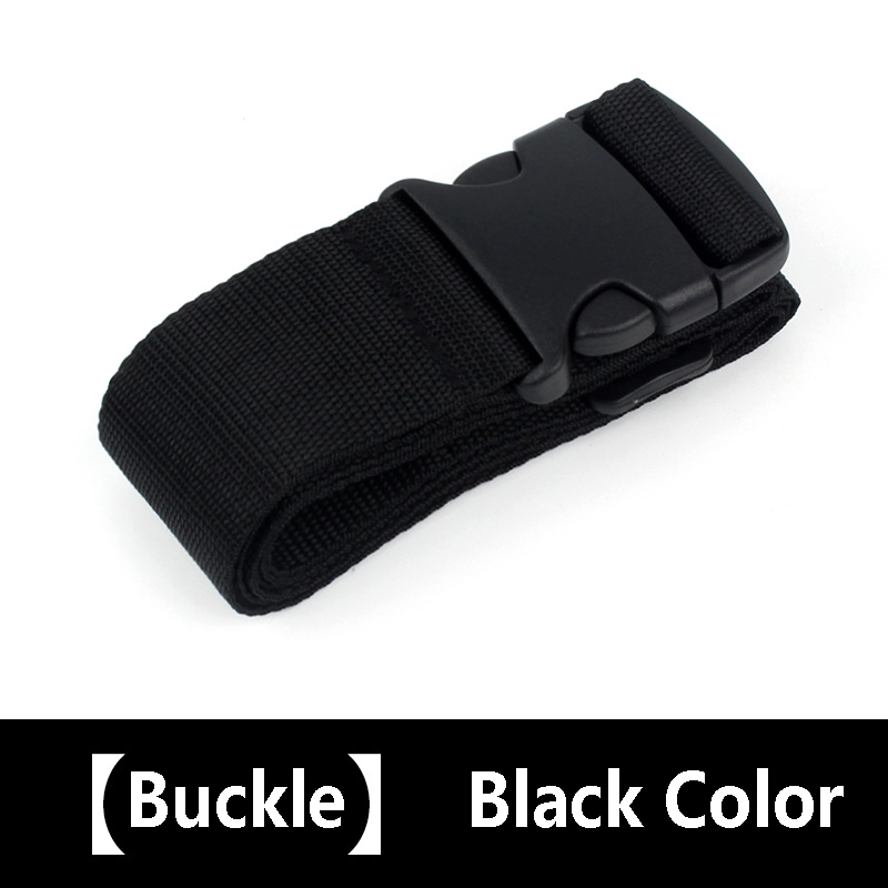 Cinghia per bagagli regolabile da 1 pezzo per valigie Cintura da imballaggio per valigie Cinture da viaggio facilmente identificate Accessori per borse: Black