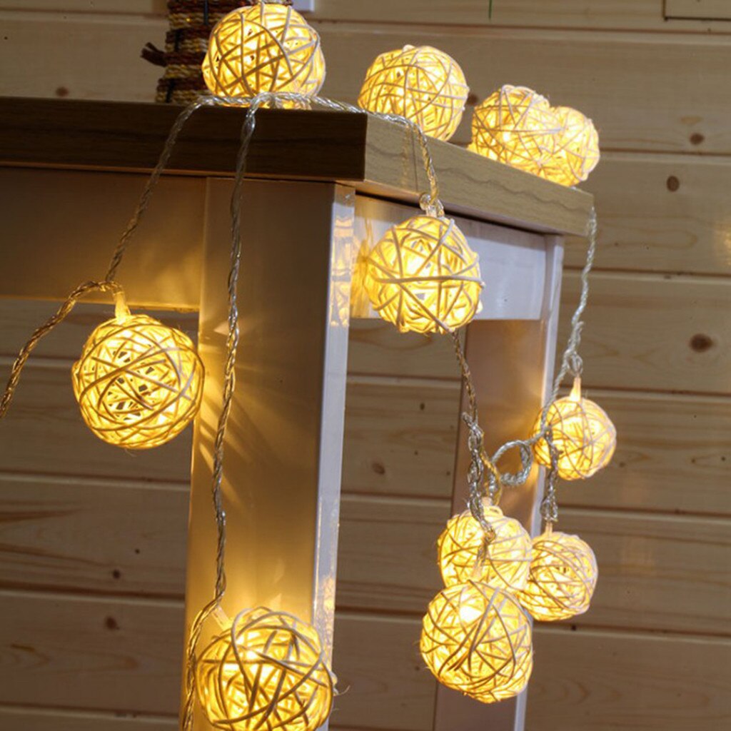 LED Lamp Bal Verlichting Strings Kerst Decoraties Voor Huis Items Sfeer Indoor Kerstboom Ornamenten Jaar