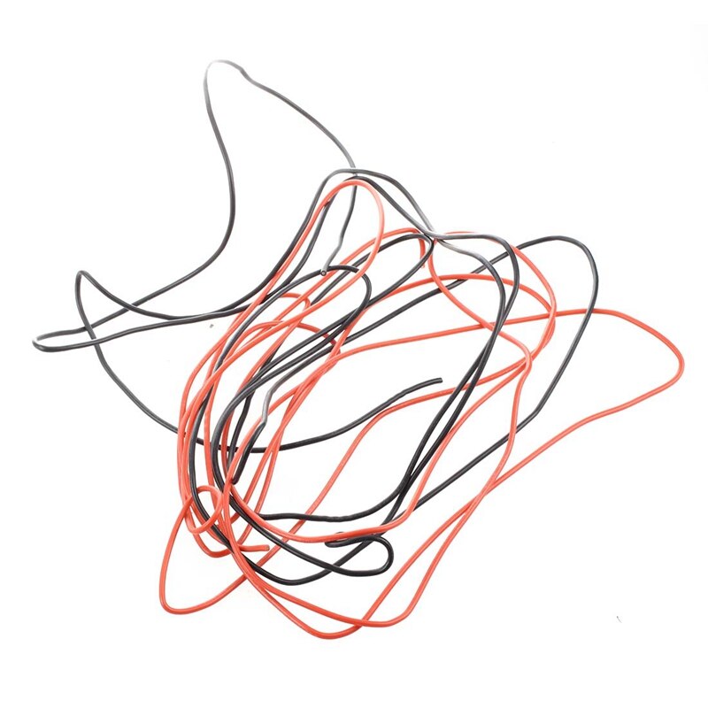 2x 18 Gauge & 2x 16 Gauge AWG Silicone Rubber Wire Cable Red Black Flexible