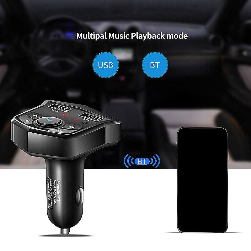 Auto Handsfree Draadloze Bluetooth Kit Auto MP3 Speler Usb Charger Modulator Auto Accessoires