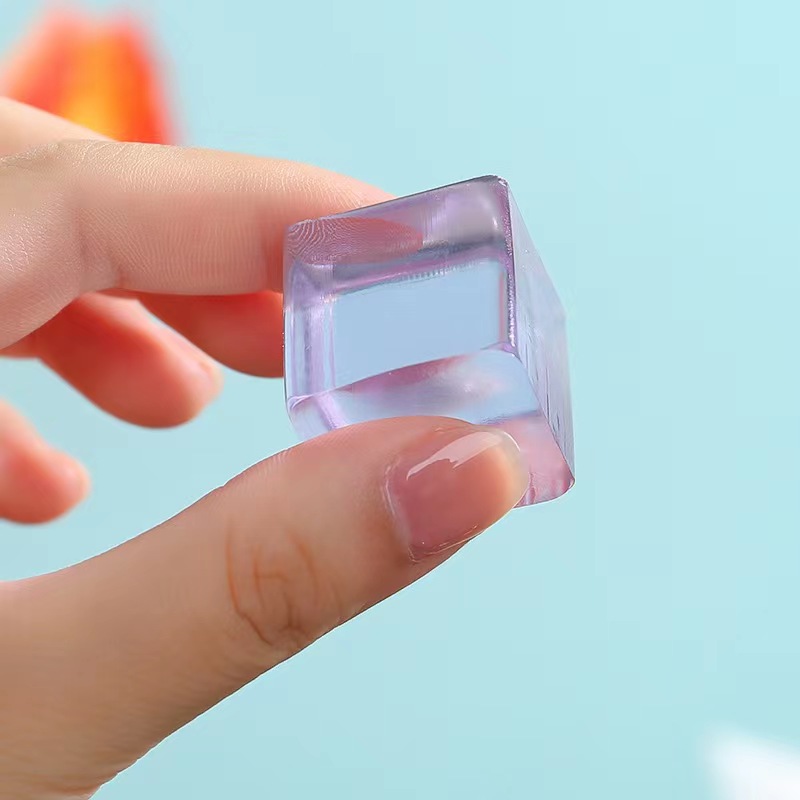 2023 Zappelspielzeug Mini Squishy Toys Mochi Eisblock Stressball Spielzeug Kawaii Transparenter Würfel Katzenpfote Fisch Stressabbau Squeeze Toy