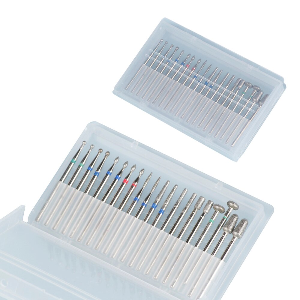 Juego de fresas para manicura, brocas para taladro eléctrico, máquina de manicura, cortadores para la eliminación de barniz de Gel, 10 Uds.: S20