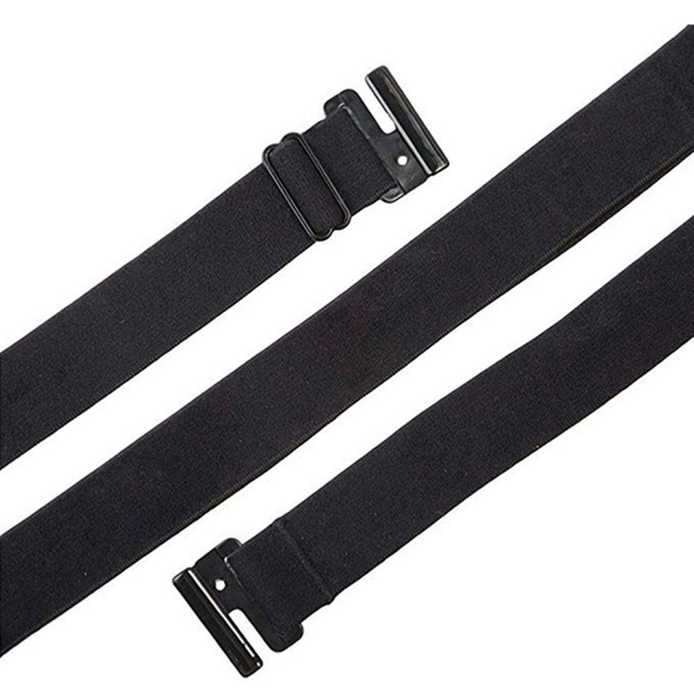 Verstelbare Stretch Taille Riem No Show Platte Gesp Antislip Eenvoudige Elastische Riemen Band Voor Vrouwen En Mannen Broek kleding Tailleband