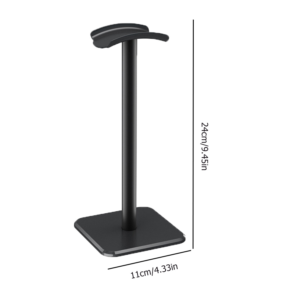 Aluminium Hoofdtelefoon Houder Rack Ruimte Besparing Desktop Organizer Display Oortelefoon Hanger Headset Ondersteuning Standaard: Rood