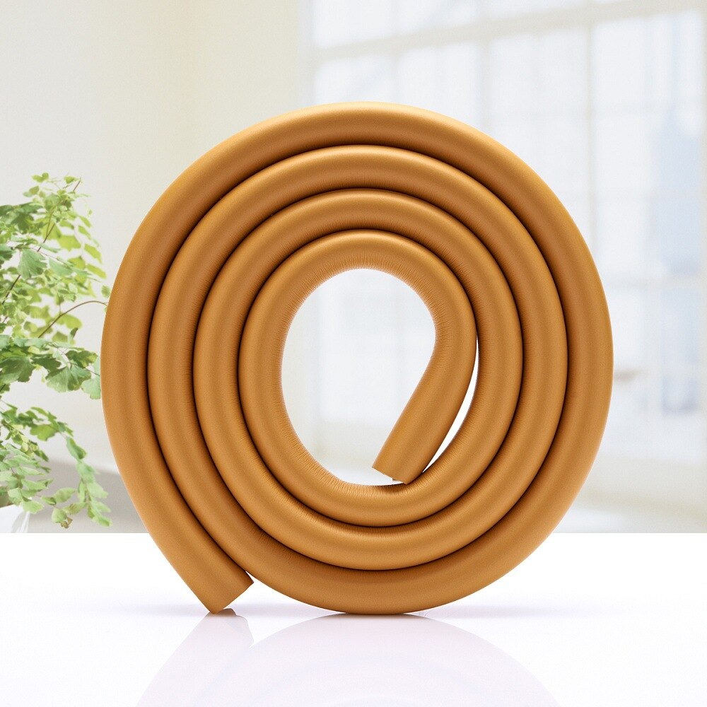 4Pcs U Shape Baby Protection 2M Child Table Desk Furniture Edge Safety Corner Guard Kid Protector Anticollision Bumper Strip Bar: Wood Color