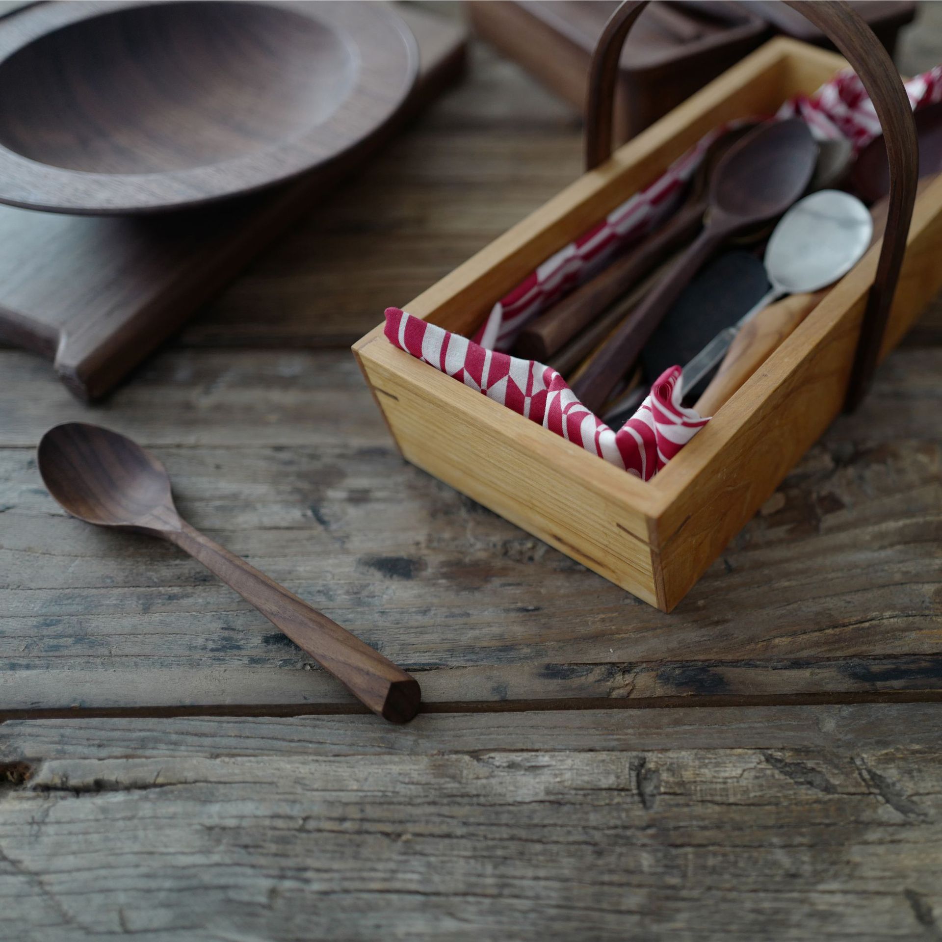 Palillos de cuchara de nogal negro, palillos chinos reutilizables, palitos de madera Natural, cuchara de té, cucharas de servicio