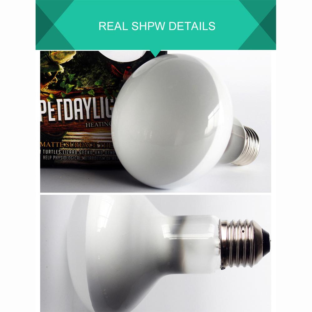 Lámpara de calefacción de cerámica infrarroja para reptiles y mascotas, bombilla de luz del emisor de calor de 25W, 50W, 75W, 110 wreptiles UVA, 220V y 100 V