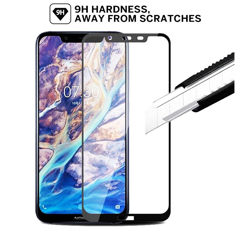 9d gehard glas voor nokia 6.1 7.1 1 plus schermbeschermer hoesje voor nokia 8.1 7.1 plus 4.2 3.2 3.1 6 7 8 x6 beschermfolie