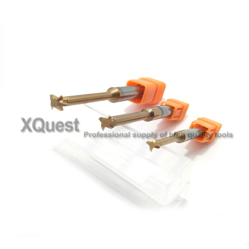 Xquest Tin Vhm Draadfrees Merg 0.3 - 0.6 0.4 - 0.8 0.5 - 1.0 Cnc Enkele Tanden draad Mill Snijders P 0.75 2