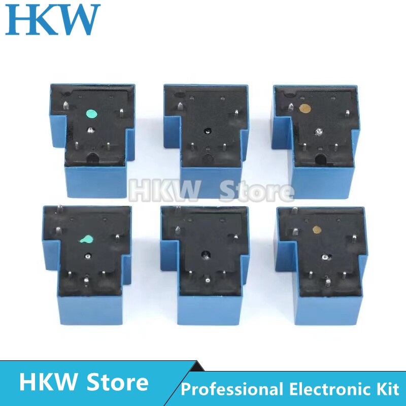 Relé de 5 pines SLA-05VDC-SL-A SLA-12VDC-SL-A, 5V, 12V, 24V, 48V, 30A, 250VAC, 5 pines, T90, relés normalmente abiertos, 5 uds.