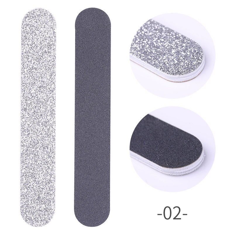 5 st dubbelsidiga nagelfilsset slipsvamp slipblock slipmaskin nagelbuffert nagelkonst verktygssats salong