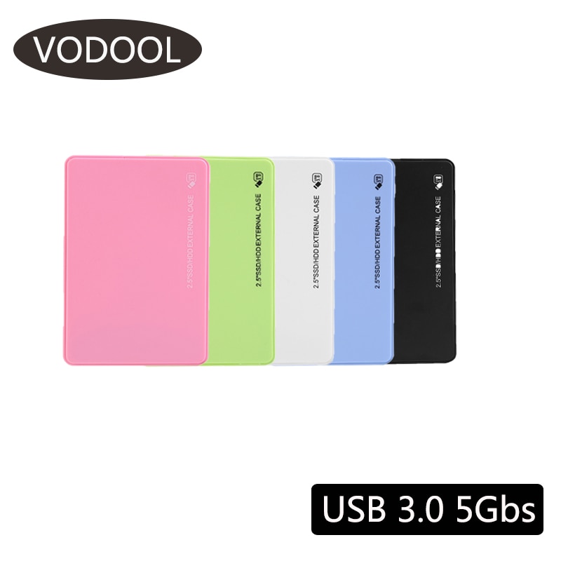 Portable 2.5 Inch USB3.0 Hdd Case Sata Naar Usb 3.0 Externe Harde Schijf Schijf Behuizing 5Gbps Ssd Harde Schijf case Hdd Box Behuizing