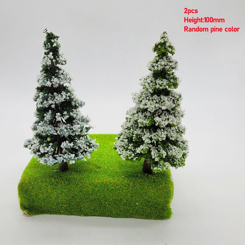 1:87 Schaal Ceder Model Pine Bomen Ceder Landschap Miniatuur Treinspoorweg Layout Dioramas Diy Venster Kerst Dag Decoratie: 100mm