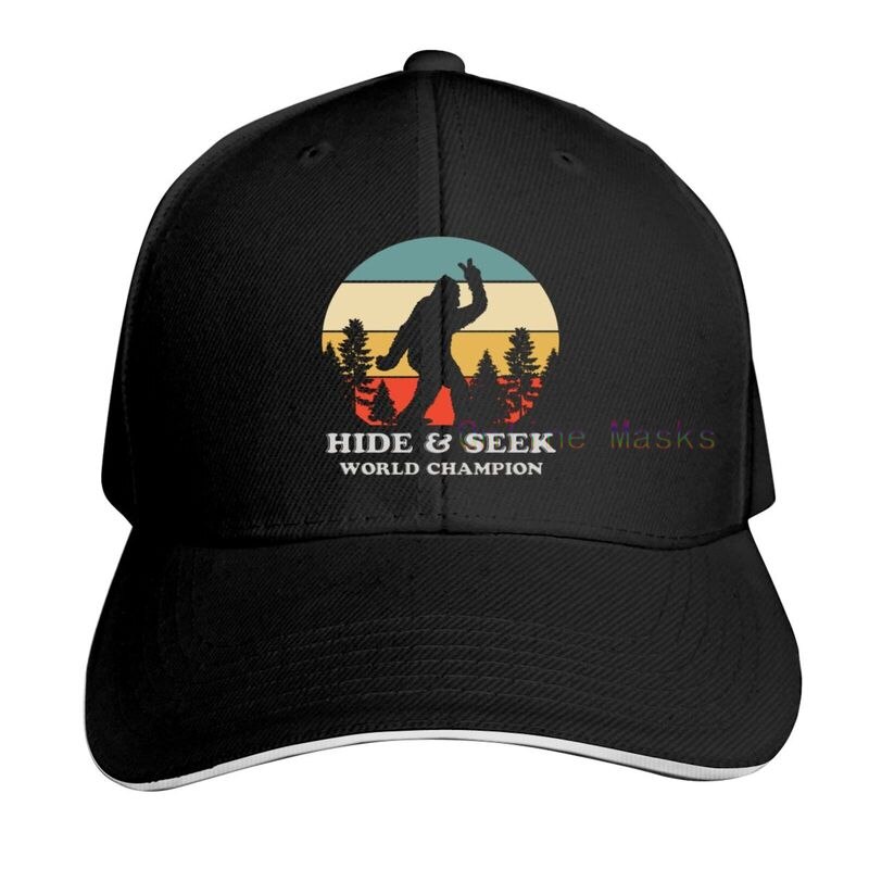 Bigfoot is Real and He Tried to Eat My Ass Baseball Cap Unisex Vintage Trucker Hat Adjustable Cowboy Hats for Mens Womens: Cyan