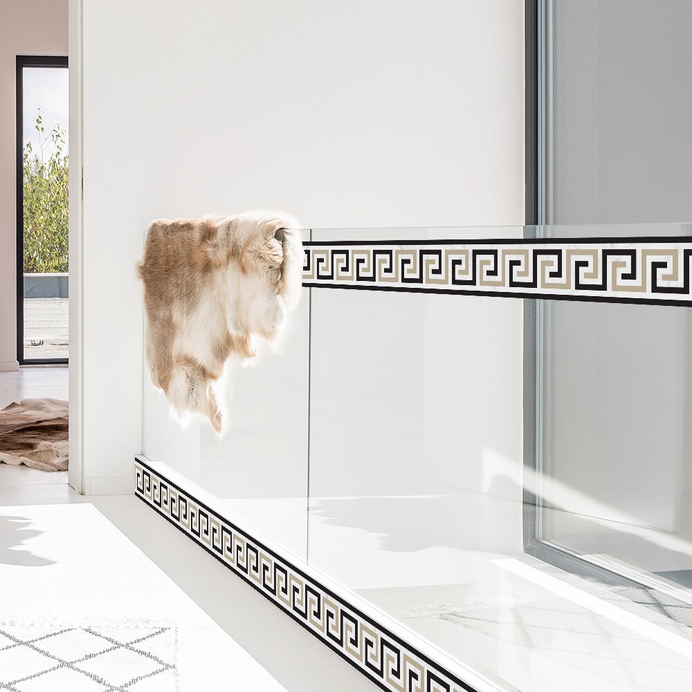 2M Self-Adhesive Side Line Tile Sticker Bathroom Kitchen Restaurant Wall Stair Floor Border Tile Sticker Wall Sticker Home Decor