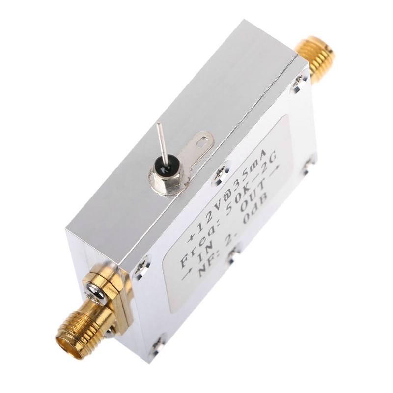 RF Amplifier 50K-2GHZ Low Noise Amplifier Signal Receiver Broadband 31DB Gain