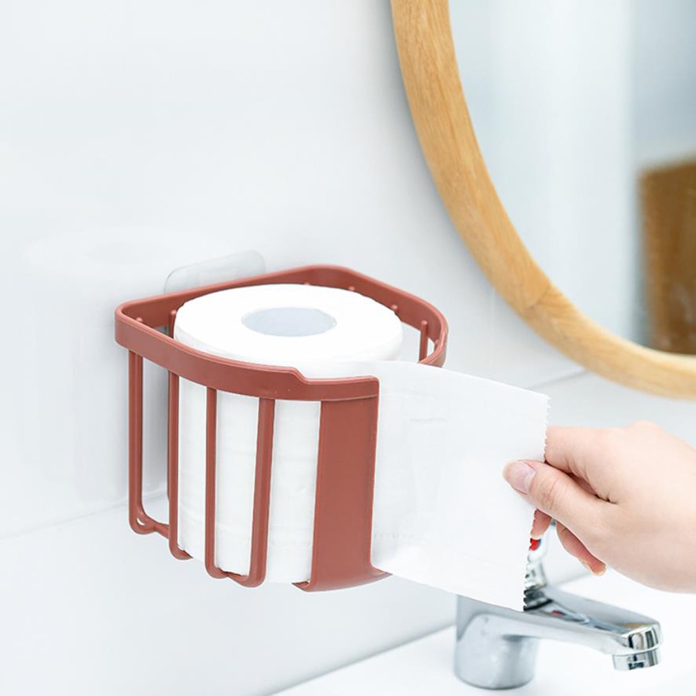 Kylpyhuoneen wc-paperiteline seinään kiinnitettävä liimajärjestäjä ilman poraa suotovesi suurikapasiteettinen pehmopaperiteline ripustettavat pyyhkeet