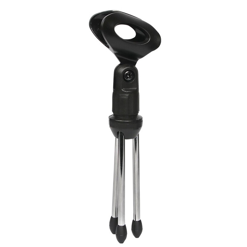 Portable Microphone Desktop Triangle Bracket Adjustable Mic Stand Conference Live Shockproof Microphone Tripods Bracket Holder
