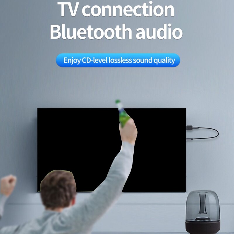 Bluetooth 5,0 Sender Empfänger 2 in 1 Bluetooth Adapter 3,5mm Aux für Telefon PC Lautsprecher TV Auto