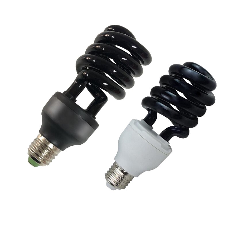 E27 30w 40w blacklight baixa energia cfl uv espiral lâmpada parafuso germicida tubo reto preto luz uv uv uv luz uv