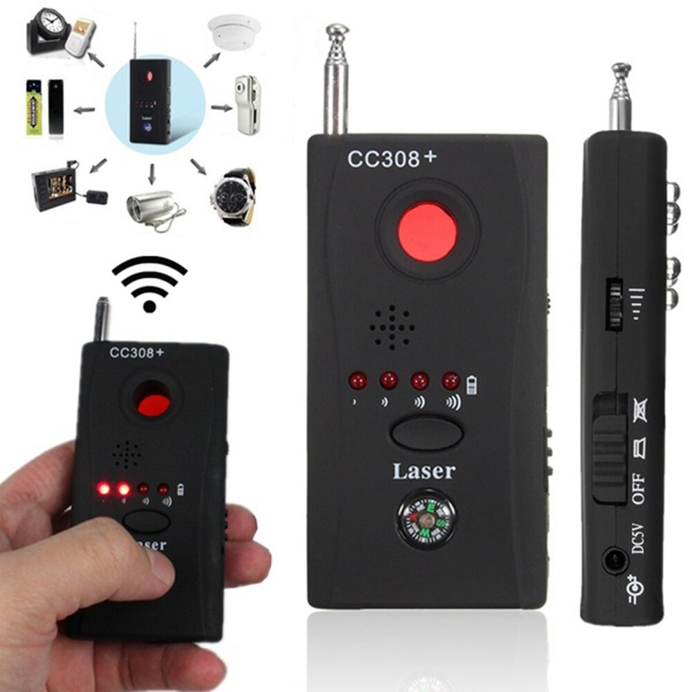 Multi-functional Full-range RF Wireless Signal Radio Detector Camera Auto-detection Tracer Finder Adjustable Sensitivity