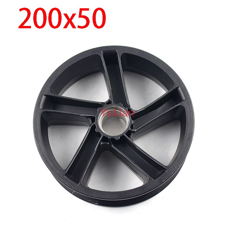 Rueda sólida de aleación de 200x50 hub8 pulgadas whee. Neumático trasero para patinete eléctrico Xiaomi Ninebot Segway ES1 ES2 ES4, a prueba de explosiones: hub