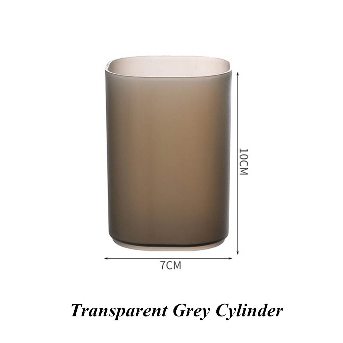 Home Storage organizer Pencil tube Home Office Supplies Pencil cosmetic Pot Pen Holder Stationery Storage Rack Desktop Storage: Grey Cylinder