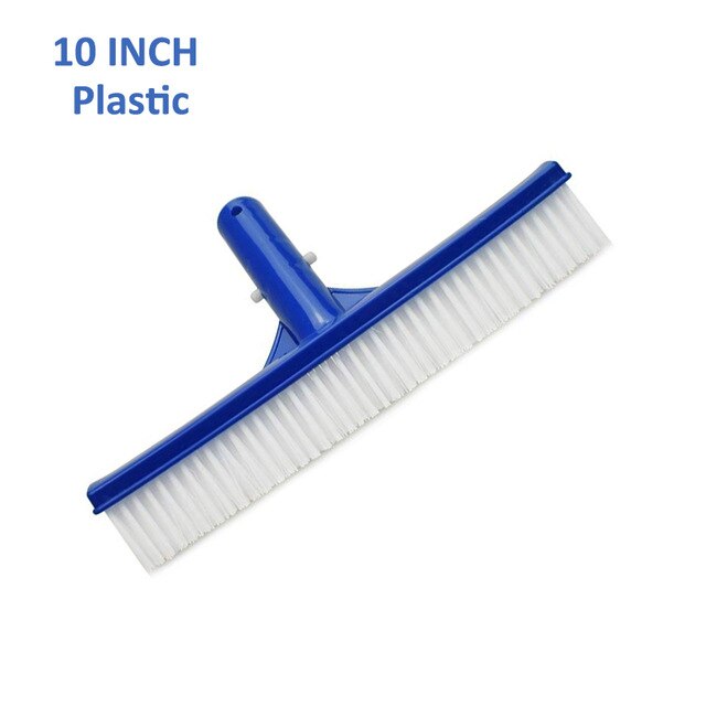 Cepillo de limpieza de algas al vacío para piscina, cepillo duradero para exteriores: 10 Inch Plastic