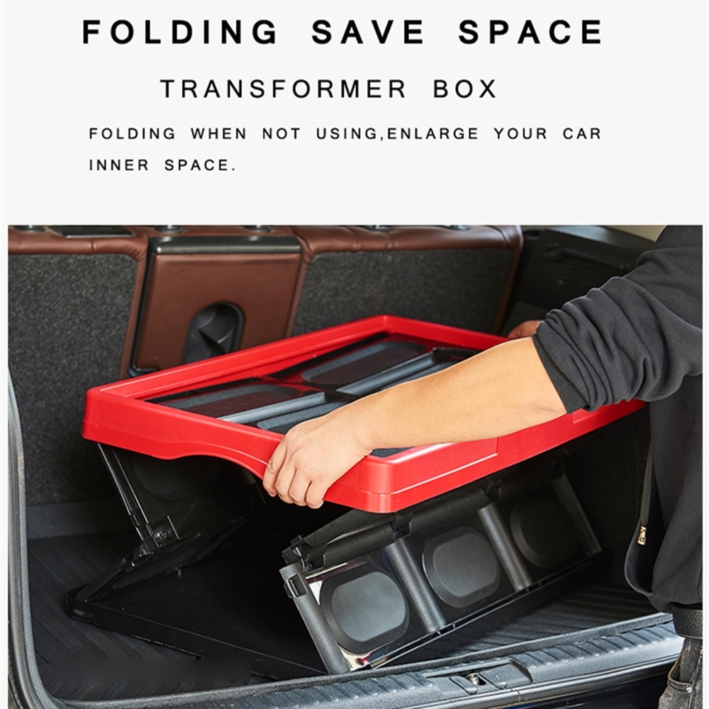 B-LIFE Folding Plastic Storage Crate with Water Container Bag Hold Ice Keep Fresh Fish Food Furit While Transport Storage Box