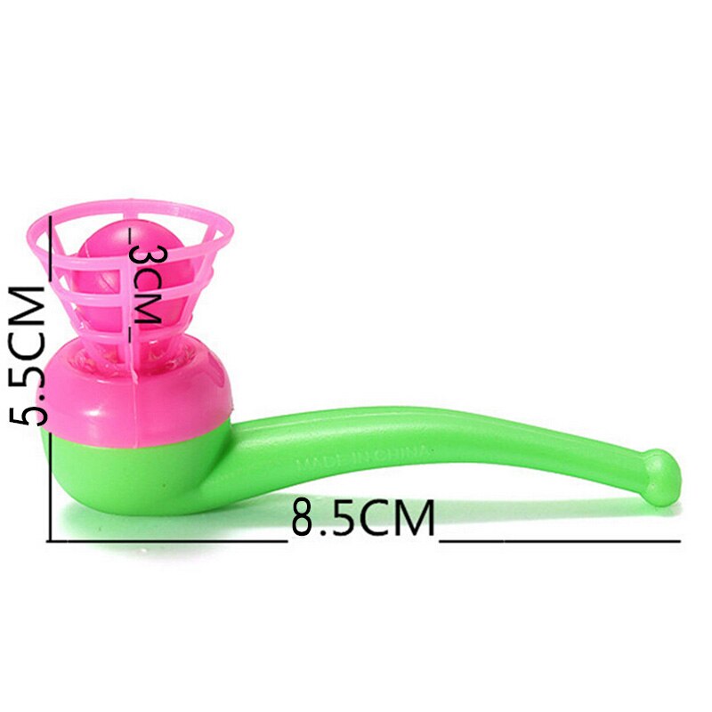 1pz Giocattoli di Plastica del Regalo Dei Bambini Del Capretto di Colpo Soffiando Tubo Palline Giocattolo colore Casuale 8.5 centimetri * 5.5 centimetri * 2 centimetri