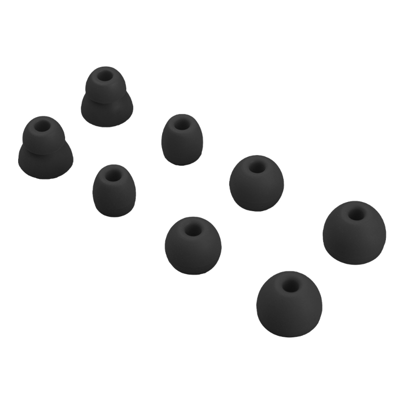 Silikon-Ohrstöpsel als Ersatz für schlägt biegen / X / Powerbeats Earbuds-Ohrstöpsel: Schwarz