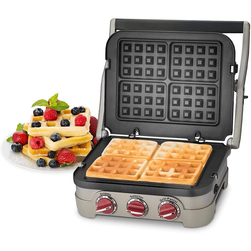 Waffle Plates for Cuisinart Griddler GR-4N/5B/6 /GRID-8N Series (Not for Old GR-4/GRID-8/GR-300WS/GR150 Deluxe/ GR300WSP1 Elite)