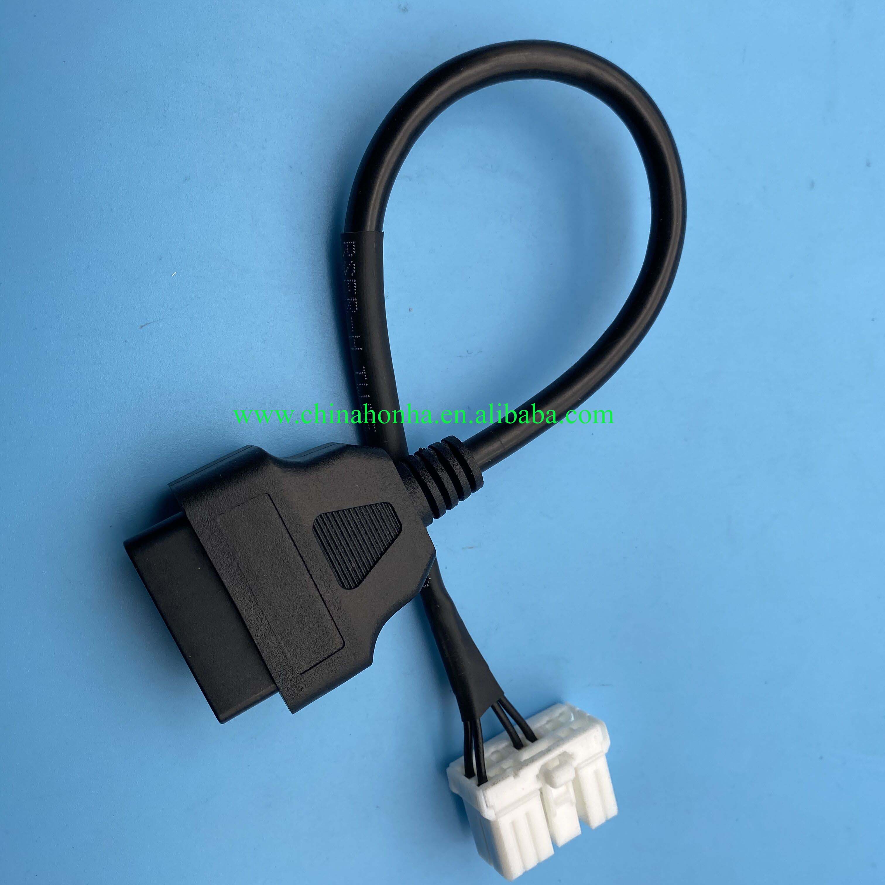 12 pin 20 pin 26 pin male female connector OBD II diagnostic harness electronic cable for energy vehicle Tesla