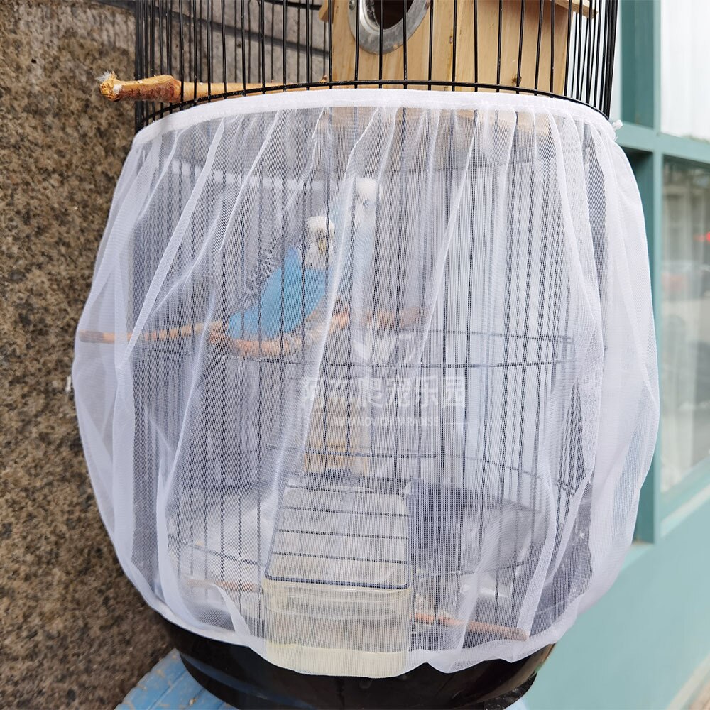Bird cage splash screen gauze anti-mosquito and anti-bite parrot cage splash net, pet bird supplies