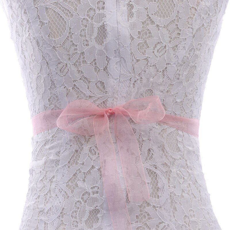 MissRDress Handgemachte Perlen Hochzeit Gürtel Gold Kristall Braut Gürtel Strass Perlen Braut Schärpe Für Hochzeit Acessories JK885: erröten Organza