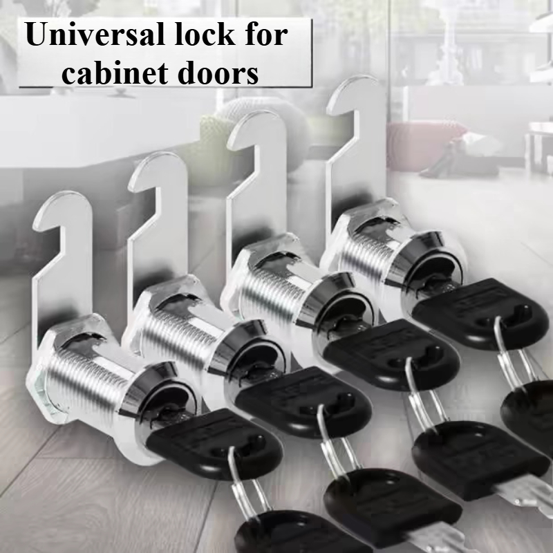 Cam Lock Security Lock 16-40mm Cabinet Cam Lock Door Barrel Drawer Filing Cabinet Post Mail Box Furniture Locker Cupboard 2 Key