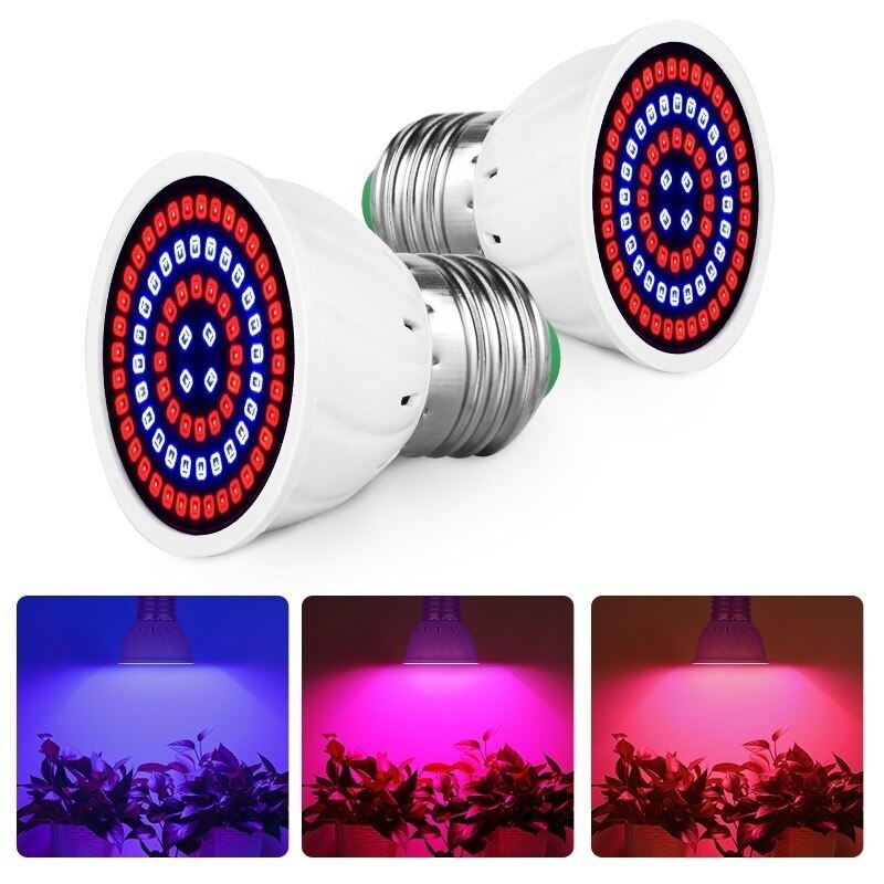 2/5/8Pcs Led E27 GU10 Lamp Plant Groeit Licht Indoor Loods Planten Volledige Spectrum Groeien Lamp