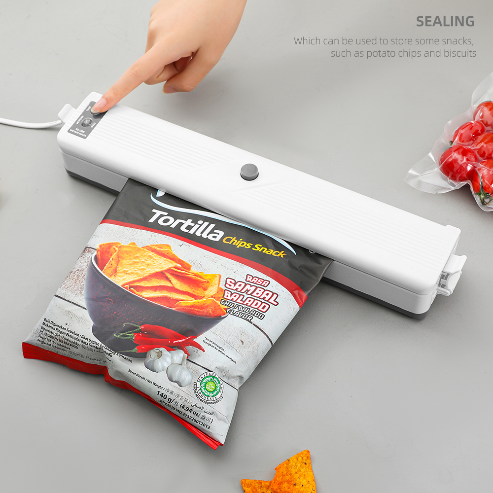 Rospec-sellador eléctrico de alimentos al vacío para el hogar, máquina de sellado al vacío para almacenamiento de alimentos, incluye 12 bolsas de embalaje gratis, 220V