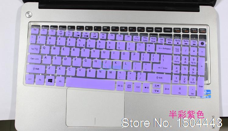 15.6 inch laptop Keyboard Cover Protector Skin for Acer E5 573G E5-573 V3-575G V3 575: purple
