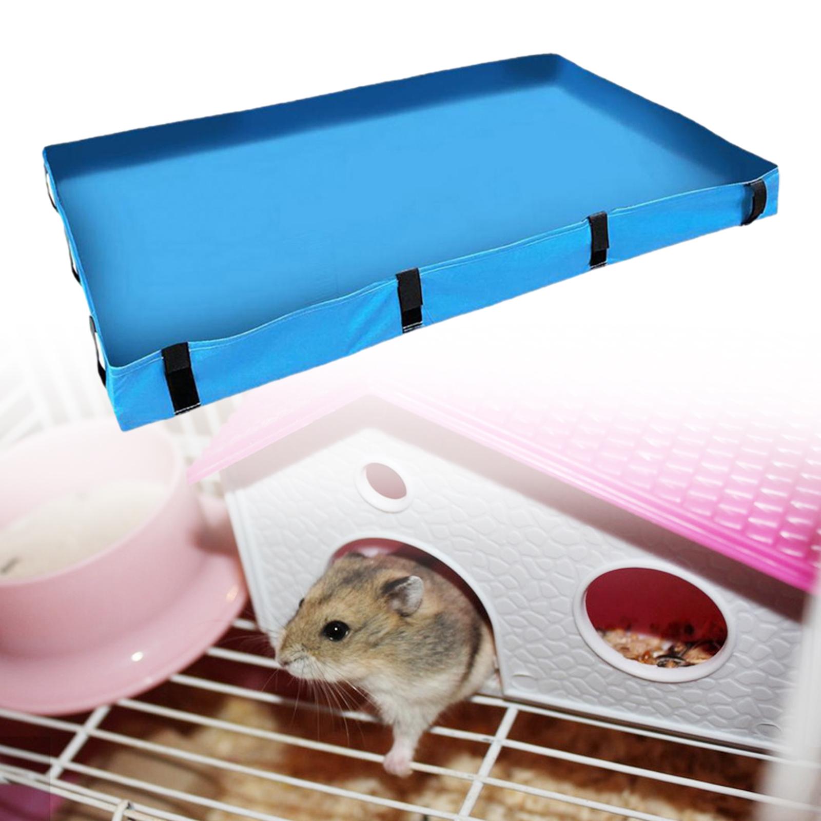 Cavia Kooi Bodembedekking Onderdelen Kooi Paneel Basis Beddengoed Wasbaar Afneembare Basis Waterdichte Voering Pad Kleine Dieren Puppy: Blauw